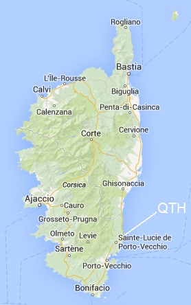 map of Corsica